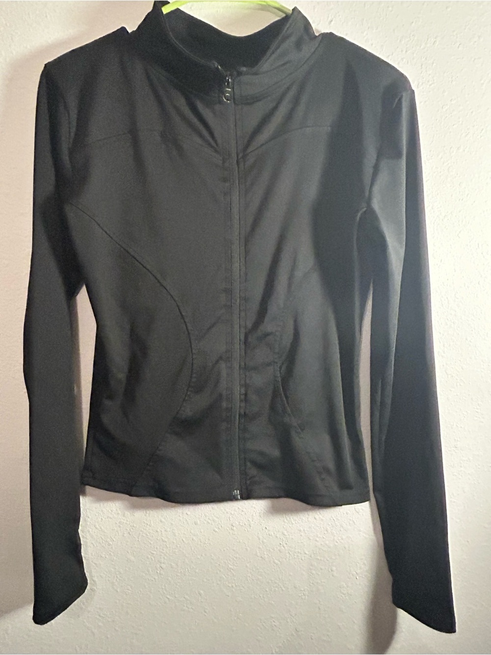 Black Women's athletic Zip-Front Jacket - Unbranded